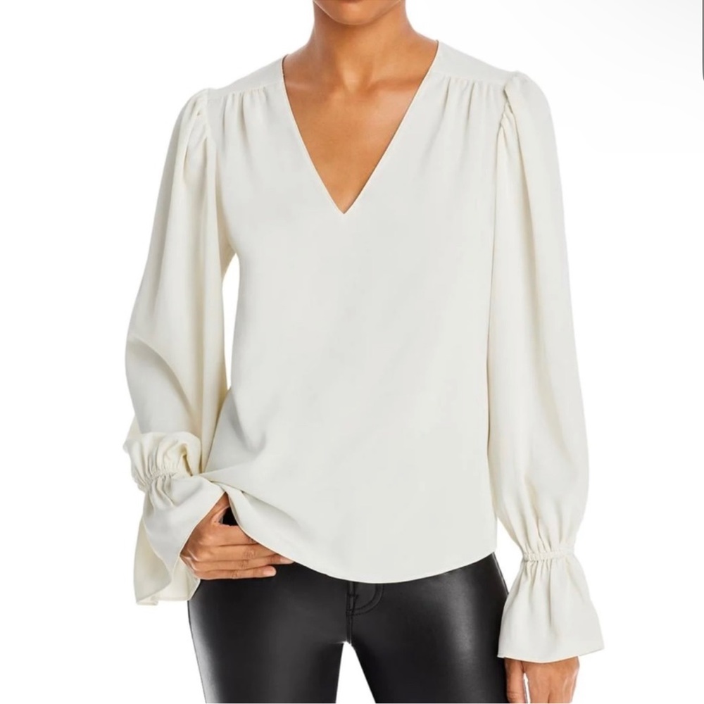 Aqua Bell Sleeve Blouse